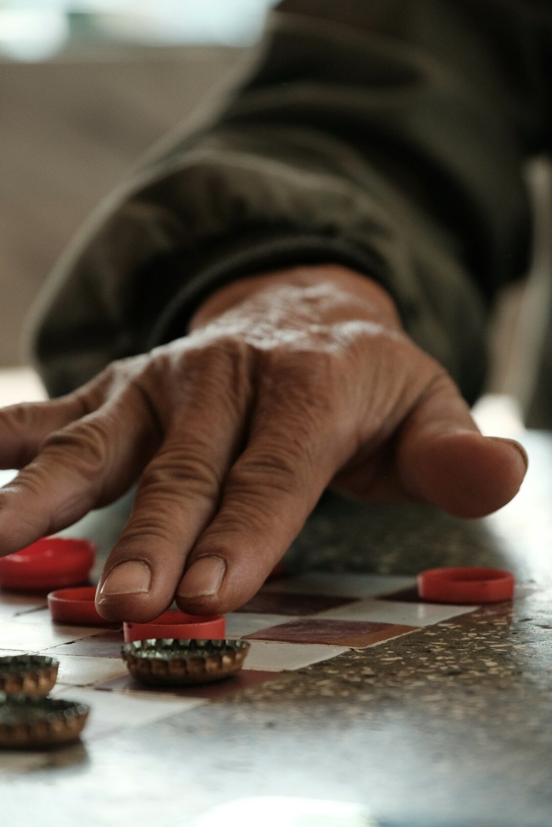 elderly playing bingo