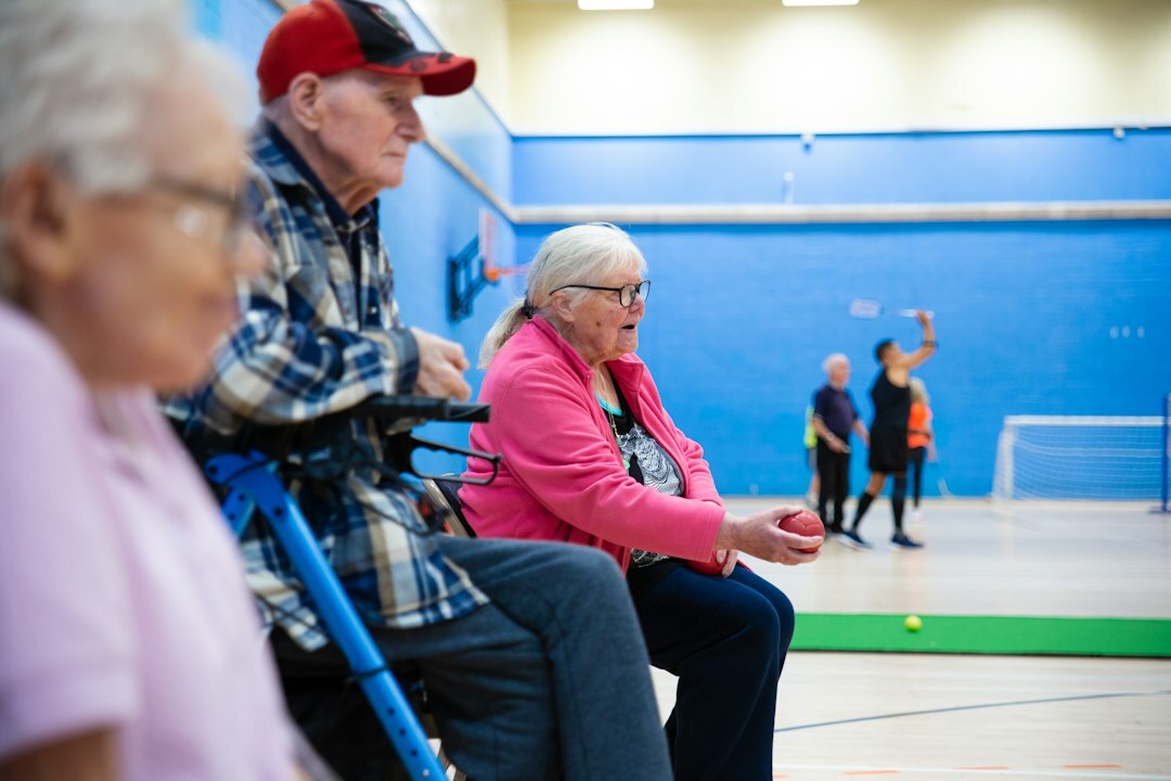 seniors in community event