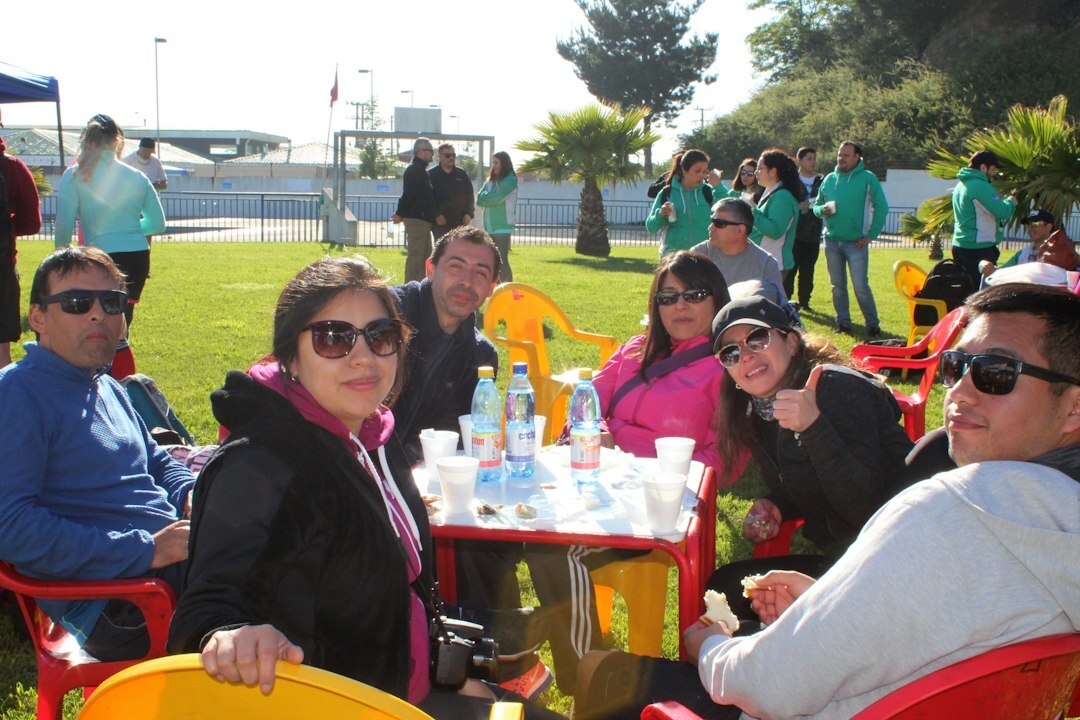 seniors enjoying outdoor event