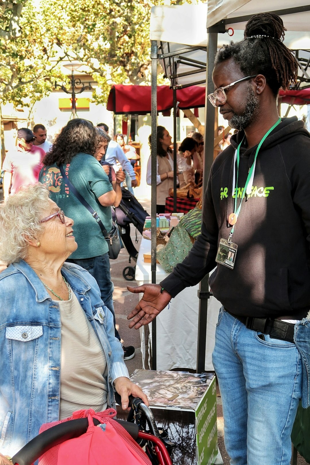 seniors at community event